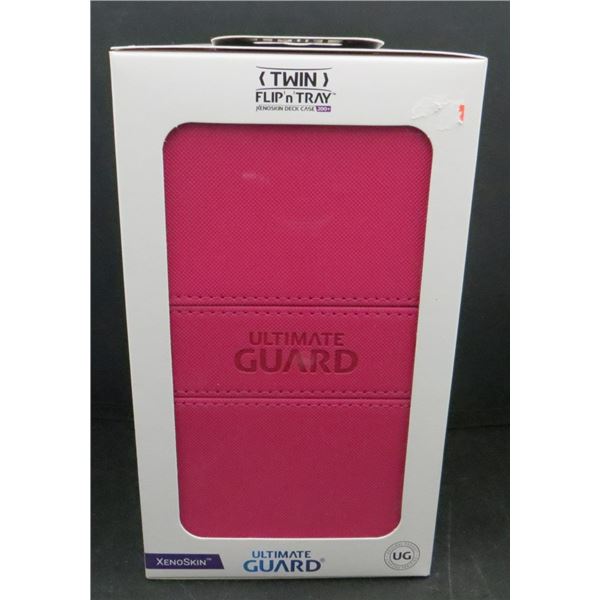 New Ultimate Guard Twin Flip'n'Tray XenoSkin Pink Deck Case 200+