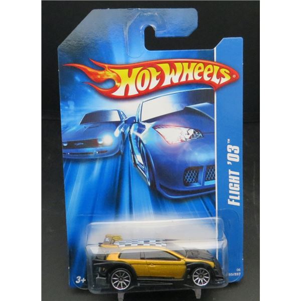 2006 Hot Wheels Flight '03 Gold Race Car
