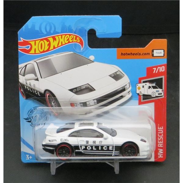 2018 Hot Wheels HW Rescue Nissan 300ZX Twin Turbo Police Car