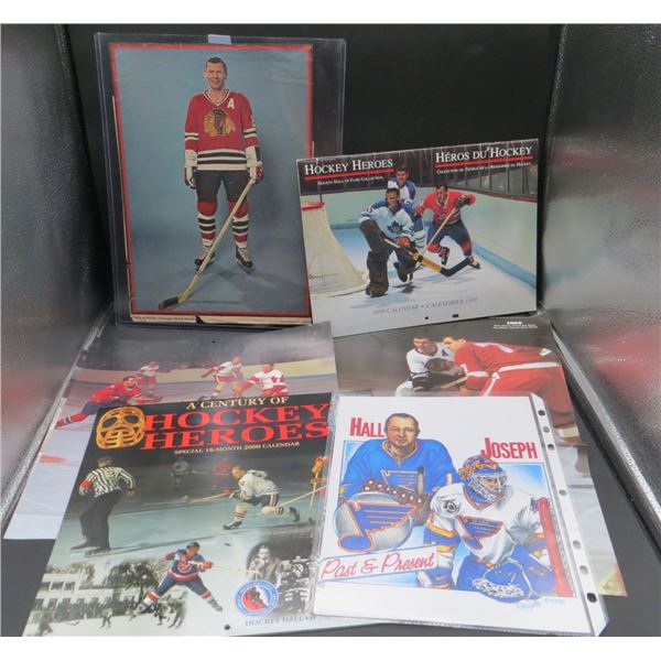Lot Of Vintage Hockey Books & Pictures