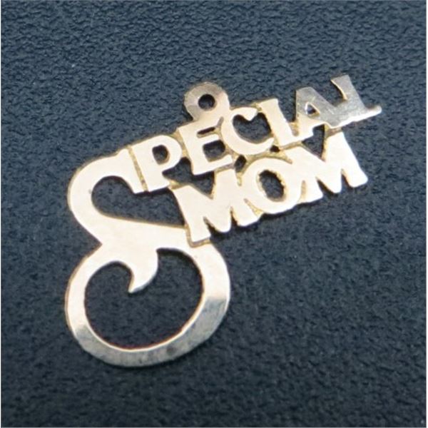 10K Gold Special Mom Necklace Charm