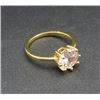 Image 1 : New Gold Tone & Stone Fashion Ring Size 7