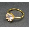 Image 2 : New Gold Tone & Stone Fashion Ring Size 7