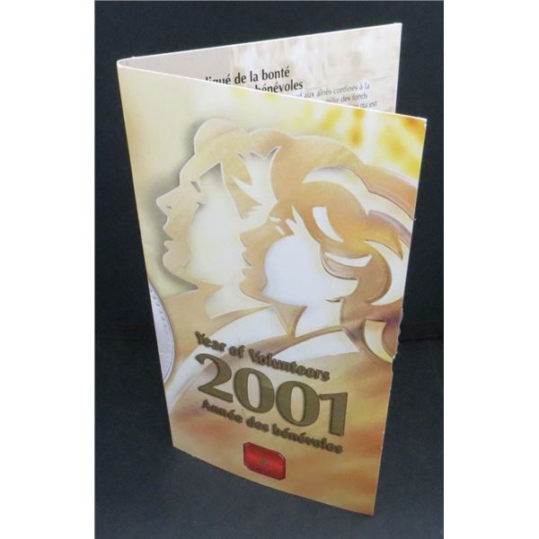 RCM 2001 International Year of the Volunteers 10 Cent Sterling Silver Proof Coin