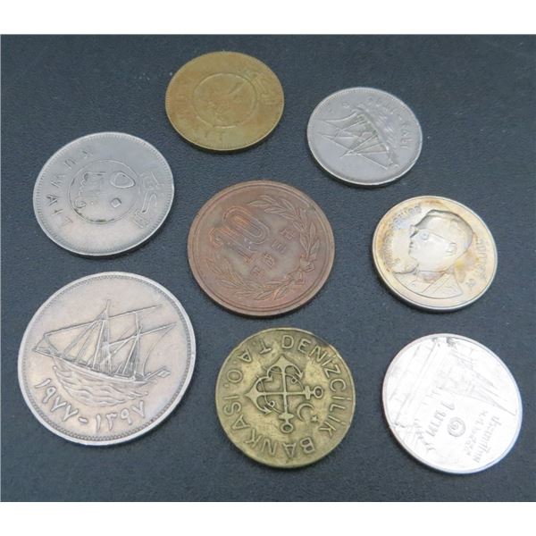 Lot of 8 Various World Coins