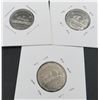 Image 1 : 3x Canadian Nickels 1960