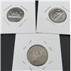 Image 1 : 3x Canadian Nickels 1963