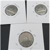Image 1 : 3x Canadian Nickels 1961