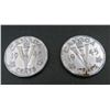 Image 1 : 2x Canadian Nickels 1945