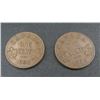 Image 1 : 2x Canadian Pennies 1936