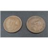 Image 2 : 2x Canadian Pennies 1936