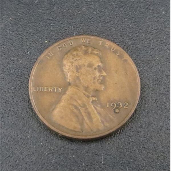 1932D USA One Cent Coin Penny