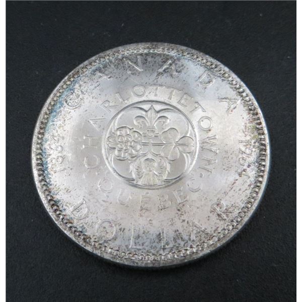 1964 Canadian Silver $1 Dollar Coin