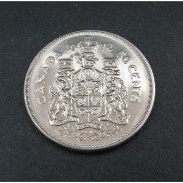 1972 Canadian 50 Cent Coin