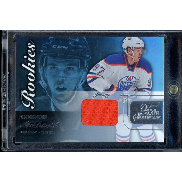 2015-16 Fleer Showcase Rookie  Materials #36 Connor McDavid Orange Swatch BV $360