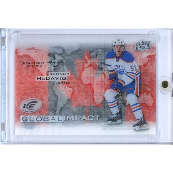 2015-16 Upper Deck Ice Global Impact #GICM Connor McDavid Rookie Year BV $125