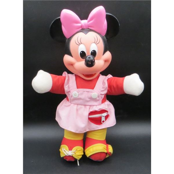 Vintage 80's Minnie Mouse Learn to Dress me Educational Doll