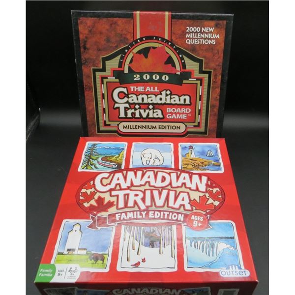 2 Canadian Trivia Board Games