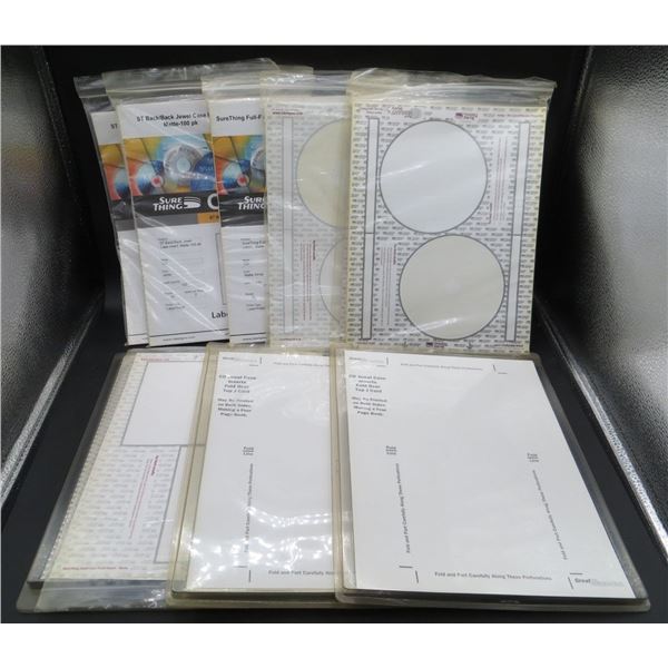 Large Lot of New CD Jewel Case Labels