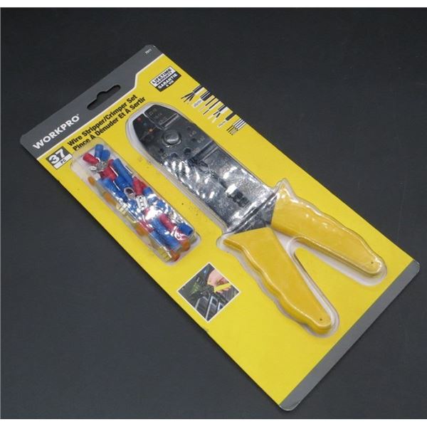 New Workpro Wire Stripper/Crimper Set