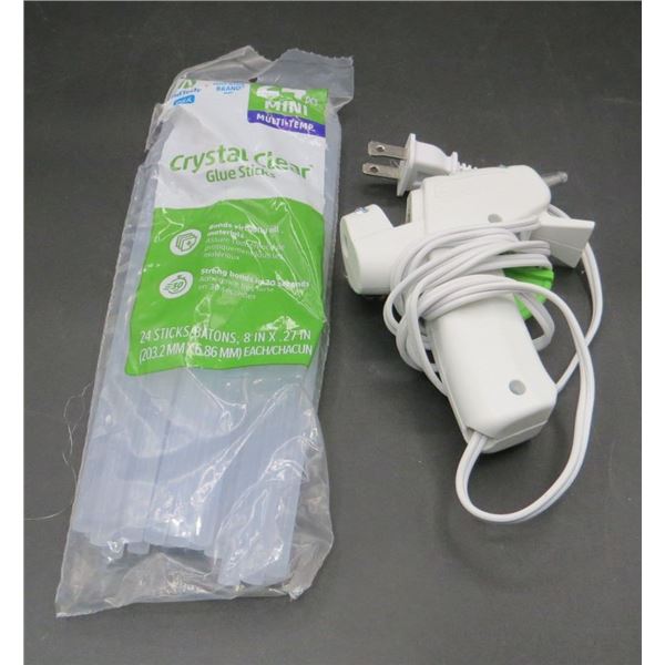 Glue Gun & Package Of Glue Sticks