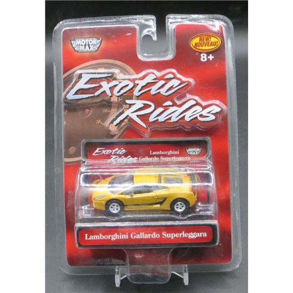 MotorMax Exotic Rides 1:64 Yellow Lamborghini Gallardo Superleggara