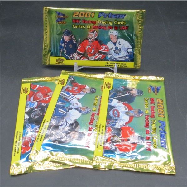 4 Sealed Packs Of 2001 Pacific Prism McDonald's Hockey Cards
