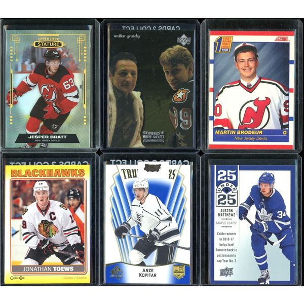 Lot Of 6 Various Hockey Cards Inserts & Rookies