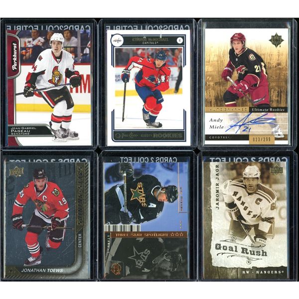 Lot Of 6 Hockey Rookies & Insert Cards