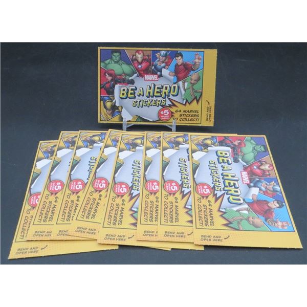 Lot Of 9 Sealed Marvel Be A Hero Stickers