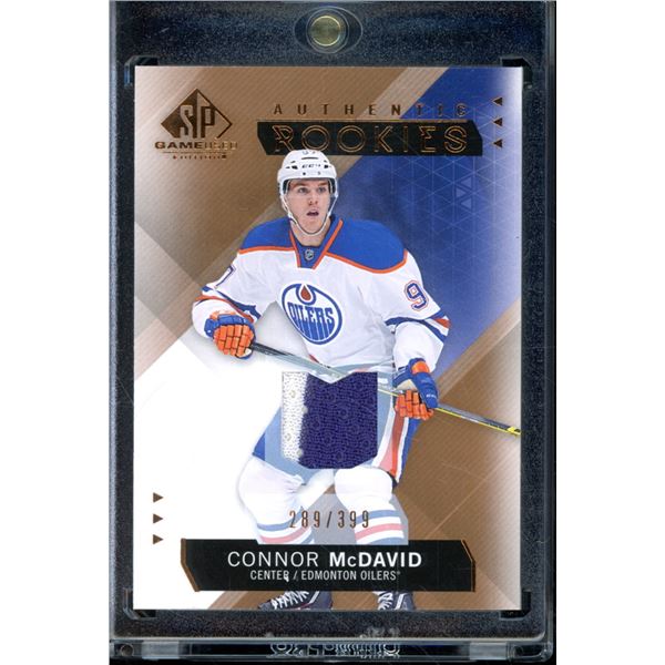 2015-16 SP Game Used Copper Rookie Jerseys #197 Connor McDavid 289/399 BV $550