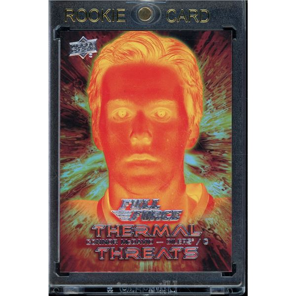 2015-16 Upper Deck Full Force Thermal Threats #TTCM Connor McDavid Short Printed BV $110