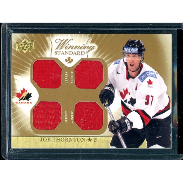 2015-16 Upper Deck Team Canada Master Collection Jersey Joe Thornton BV $35