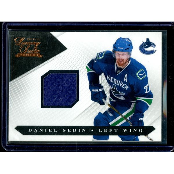 2010-11 Luxury Suite #72 Daniel Sedin JSY 412/599