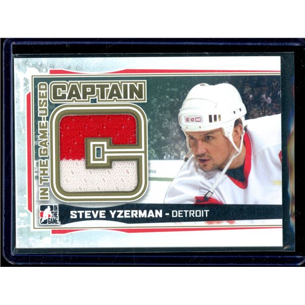 2013-14 ITG Used Captain C Gold #CC01 Steve Yzerman Limited /10 BV $200