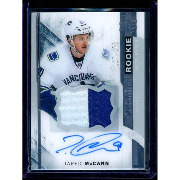 2015-16 Upper Deck Premier #81 Jared McCann JSY AU 117/375 RC BV $40