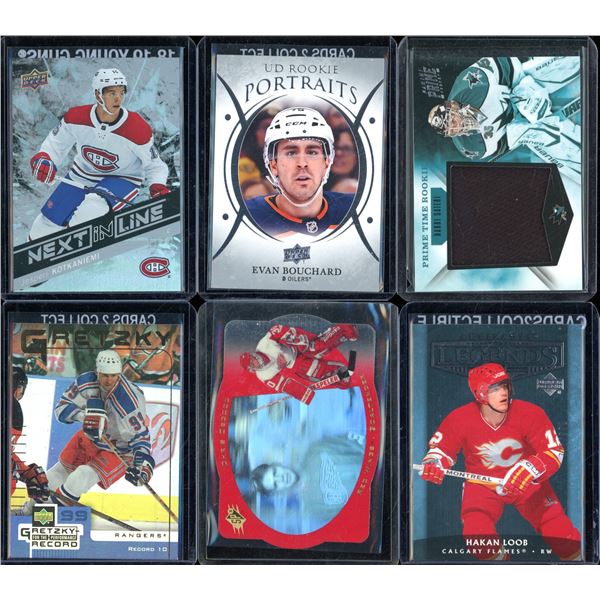 Lot Of 6 Hockey Rookies & Insert Cards