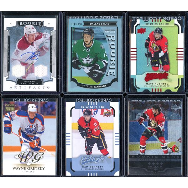Lot Of 6 Hockey Rookies & Insert Cards