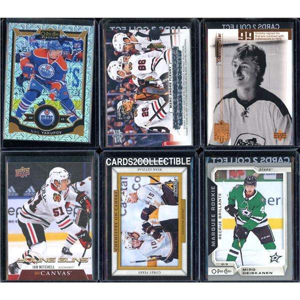 Lot Of 6 Hockey Rookies & Insert Cards