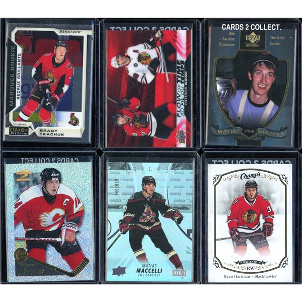 Lot Of 6 Hockey Rookies & Insert Cards
