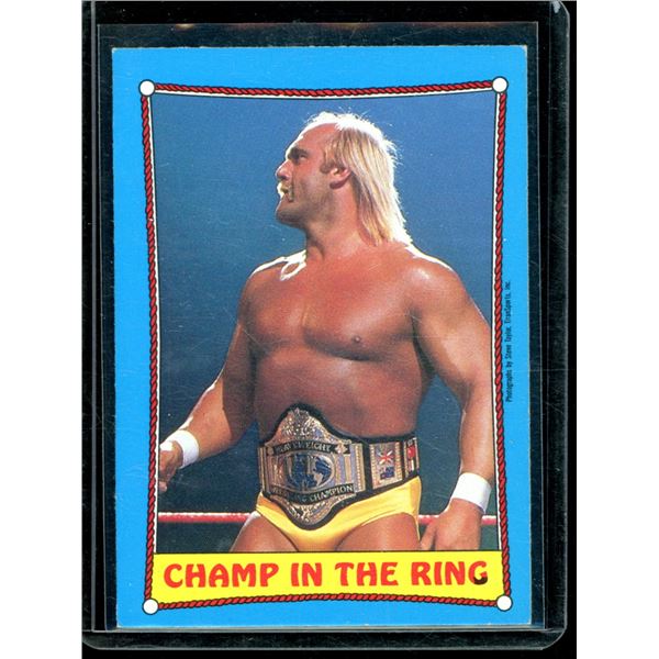 1987 O-Pee-Chee WWF #37 Champ in the Ring Hulk Hogan