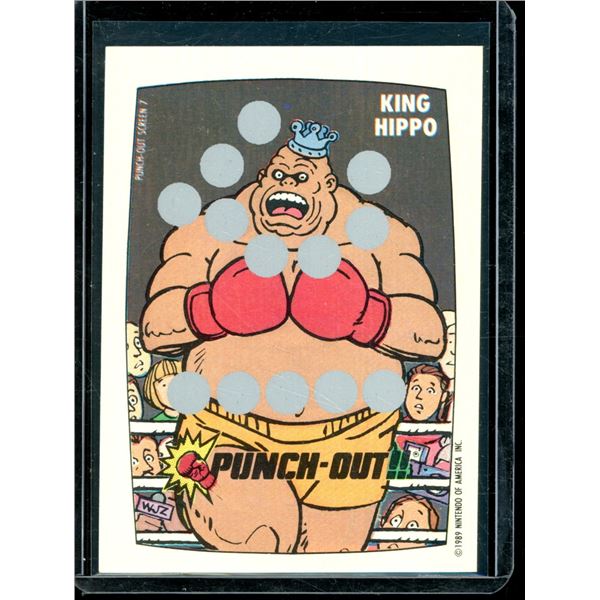 1989 Nintendo Scratch Off Card Punch-Out Screen 7 Card Not Scratched