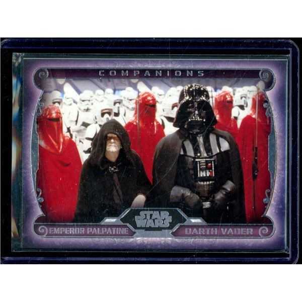 2015 Topps Star Wars Masterwork Companions #C3 Darth Vader and Emperor Palpatine