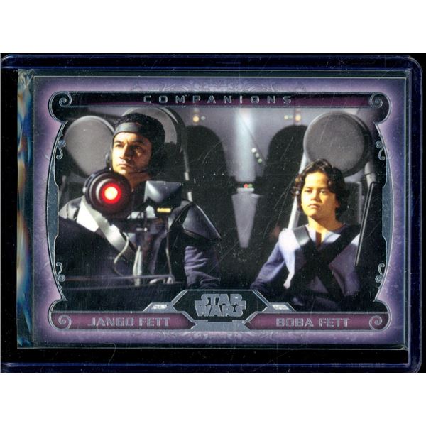 2015 Topps Star Wars Masterwork Companions #C10 Boba Fett and Jango Fett