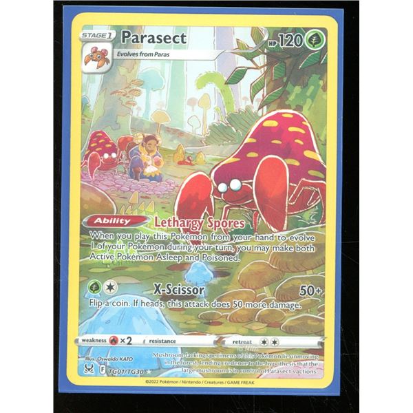 Pokemon Parasect - TG01/TG30 - Rare Holo Lost Origin Trainer Gallery