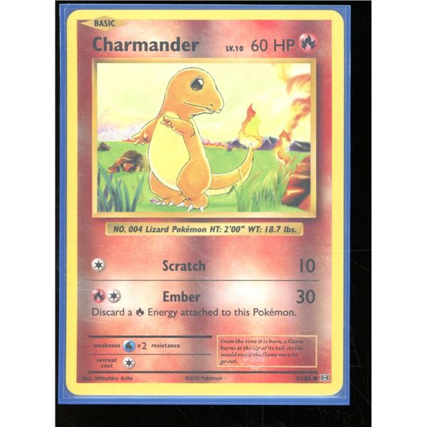 Pokemon Charmander - 9/108 - Common Reverse Holo Evolutions