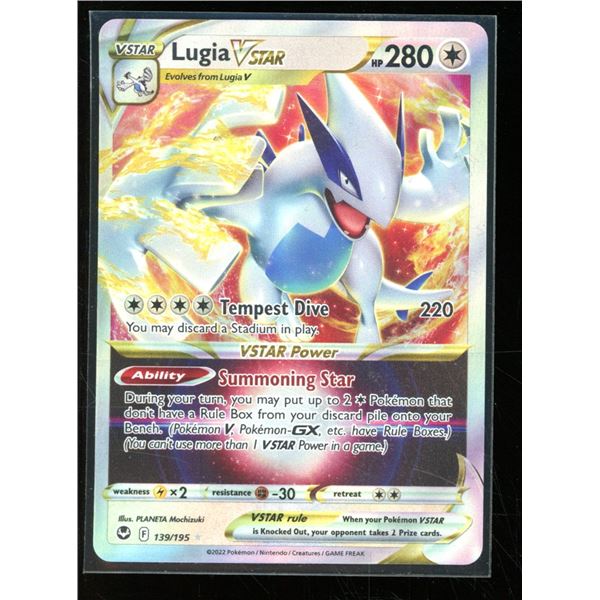 Pokemon Lugia VSTAR - 139/195 - Rare Holo VSTAR Silver Tempest