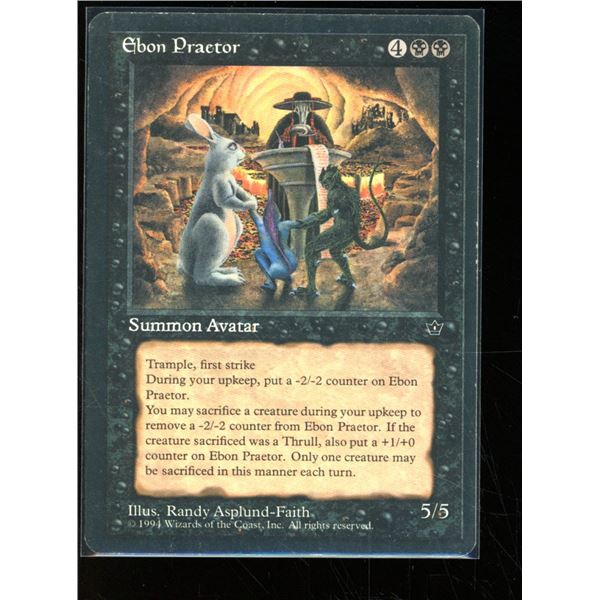 Magic the Gathering Ebon Praetor Fallen Empires