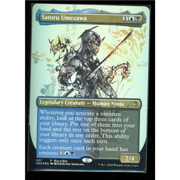 Magic the Gathering Satoru Umezawa FOIL Borderless Kamigawa Neon Dynasty