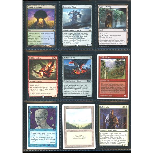 Lot Of 9 Various Magic The Gathering Cards Various Sets & Colors